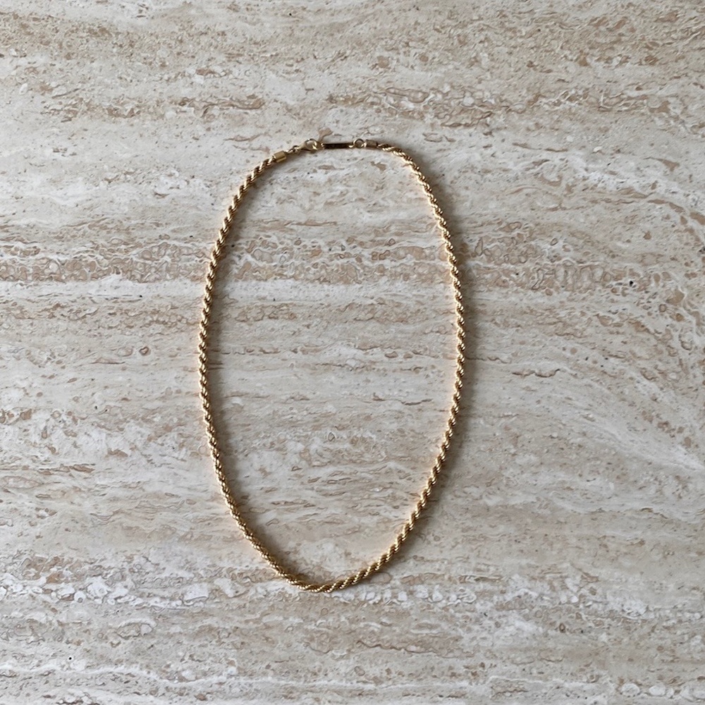 Mejuri Vermeil Rope Chain Necklace